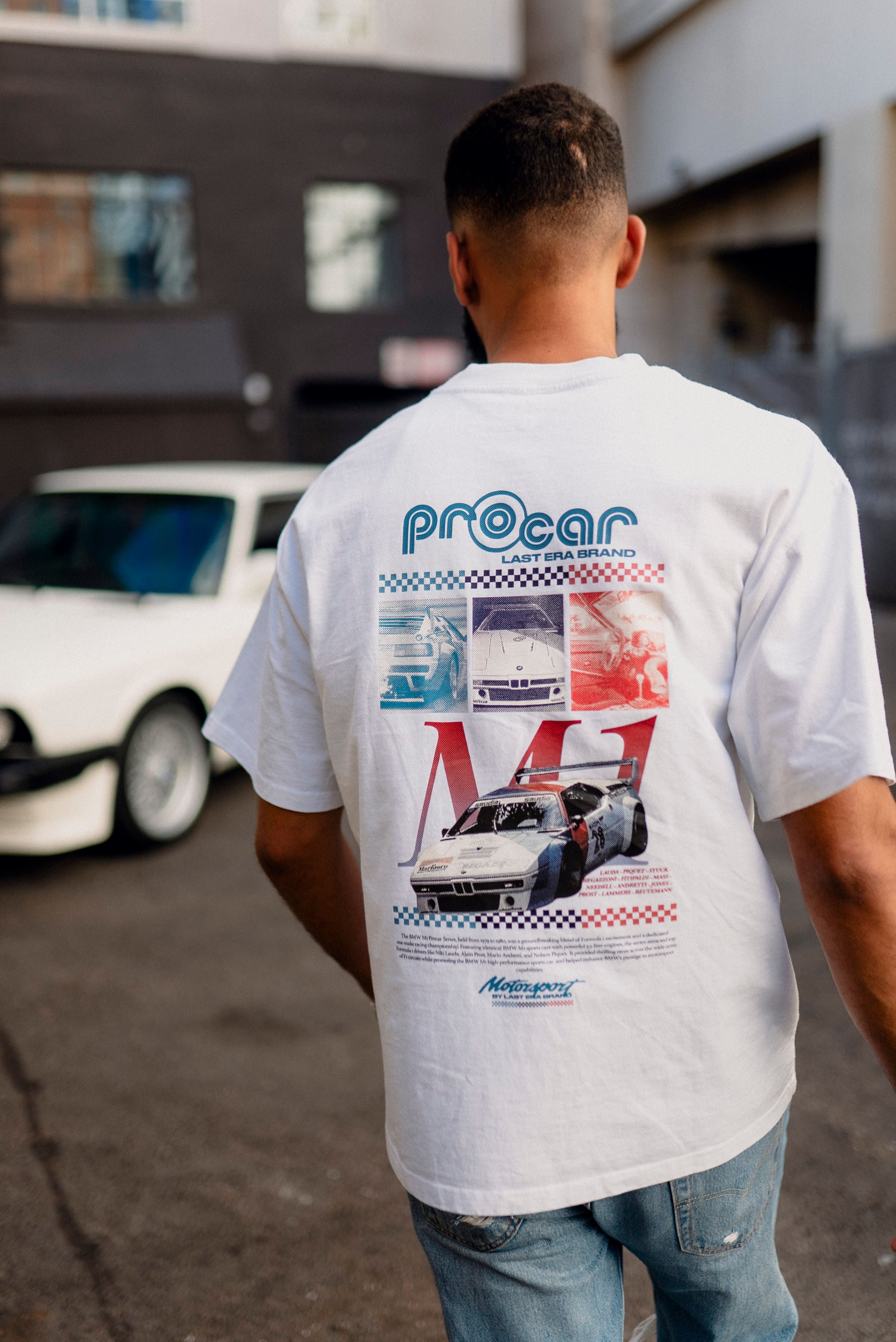 BMW M1 Procar Motorsport Tee - Faded White